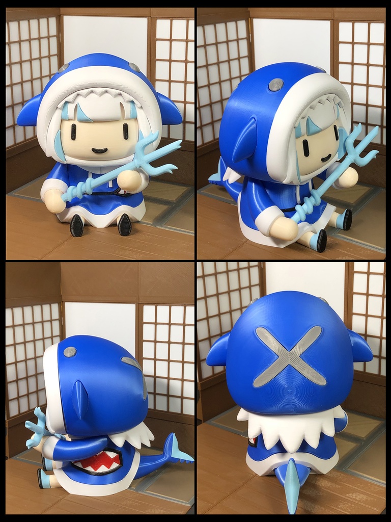 Hololive EN Smol Gura Pen Holder