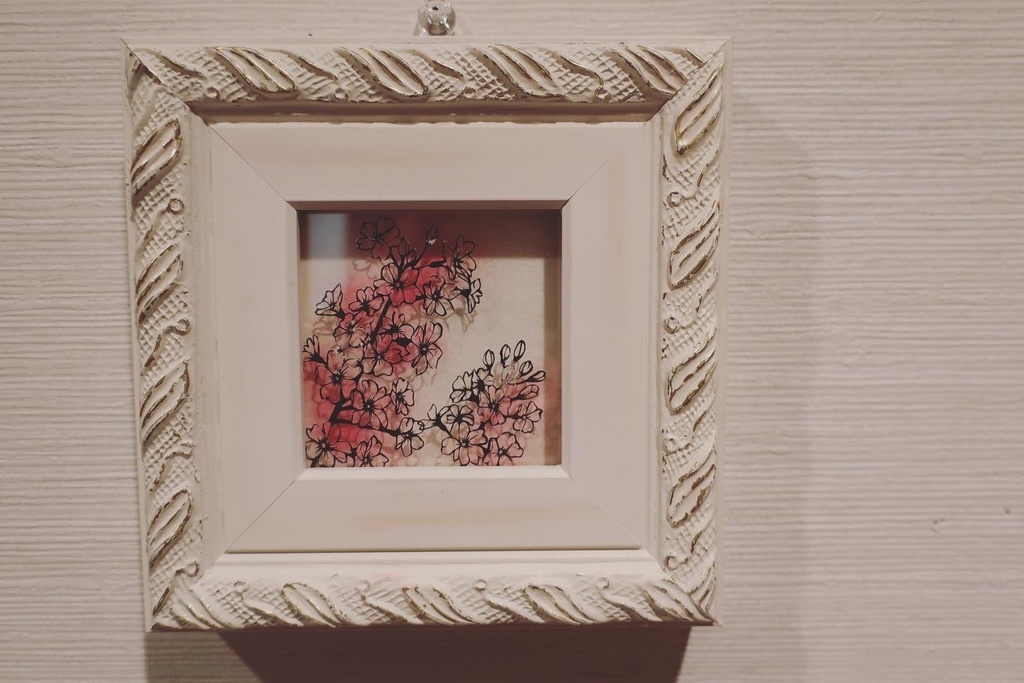 切り絵原画　サクラソウ