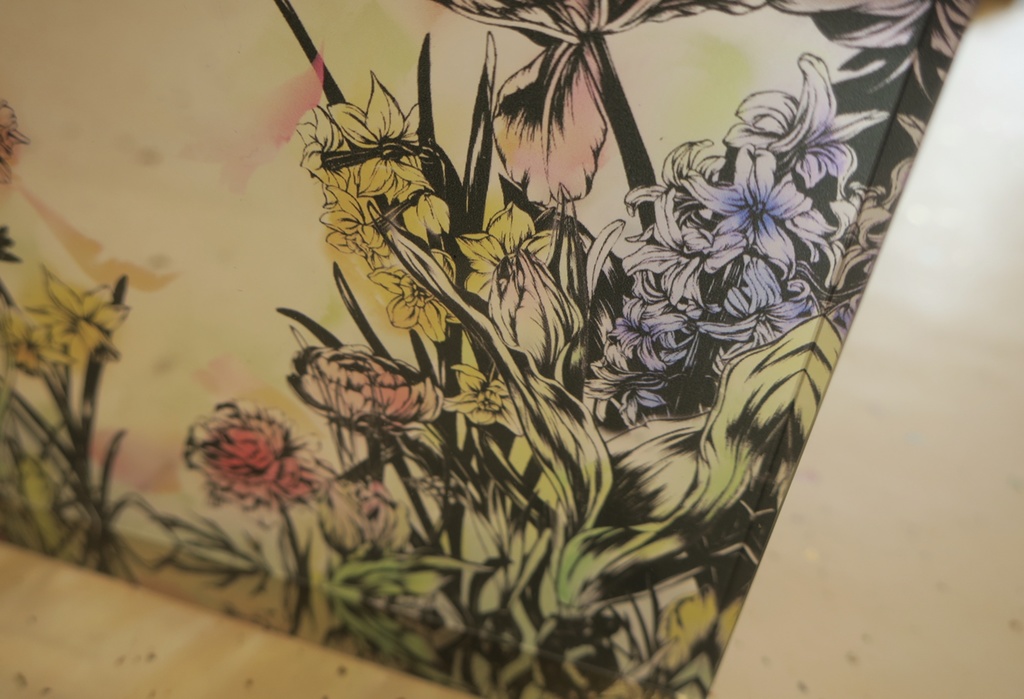 アクリルブロック 花芽吹く