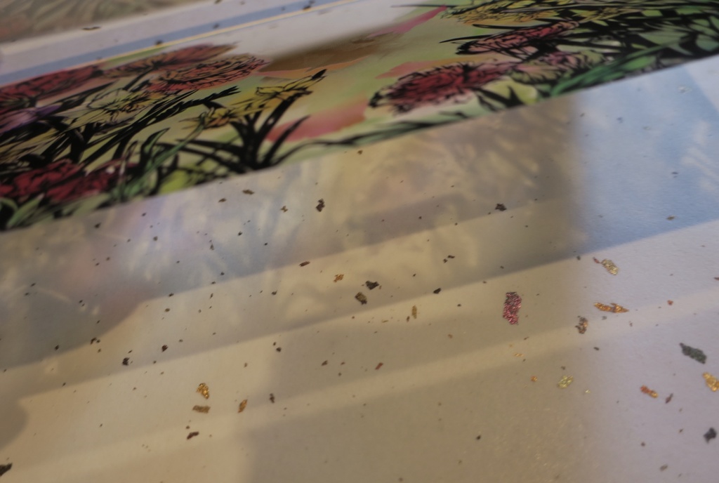 アクリルブロック 花芽吹く