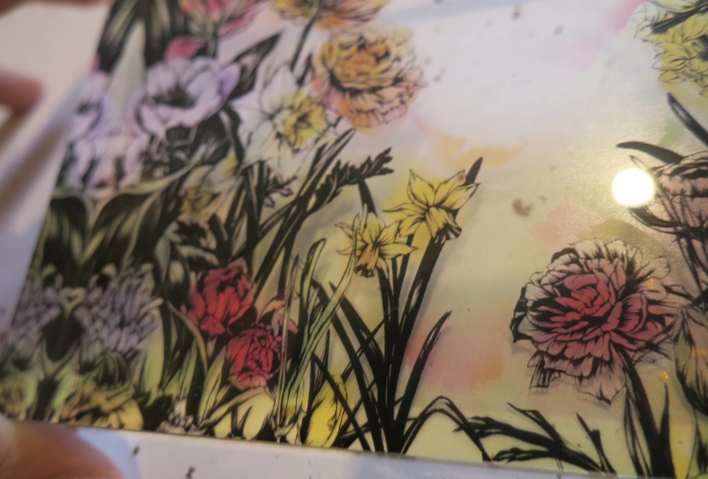 アクリルブロック 花芽吹く