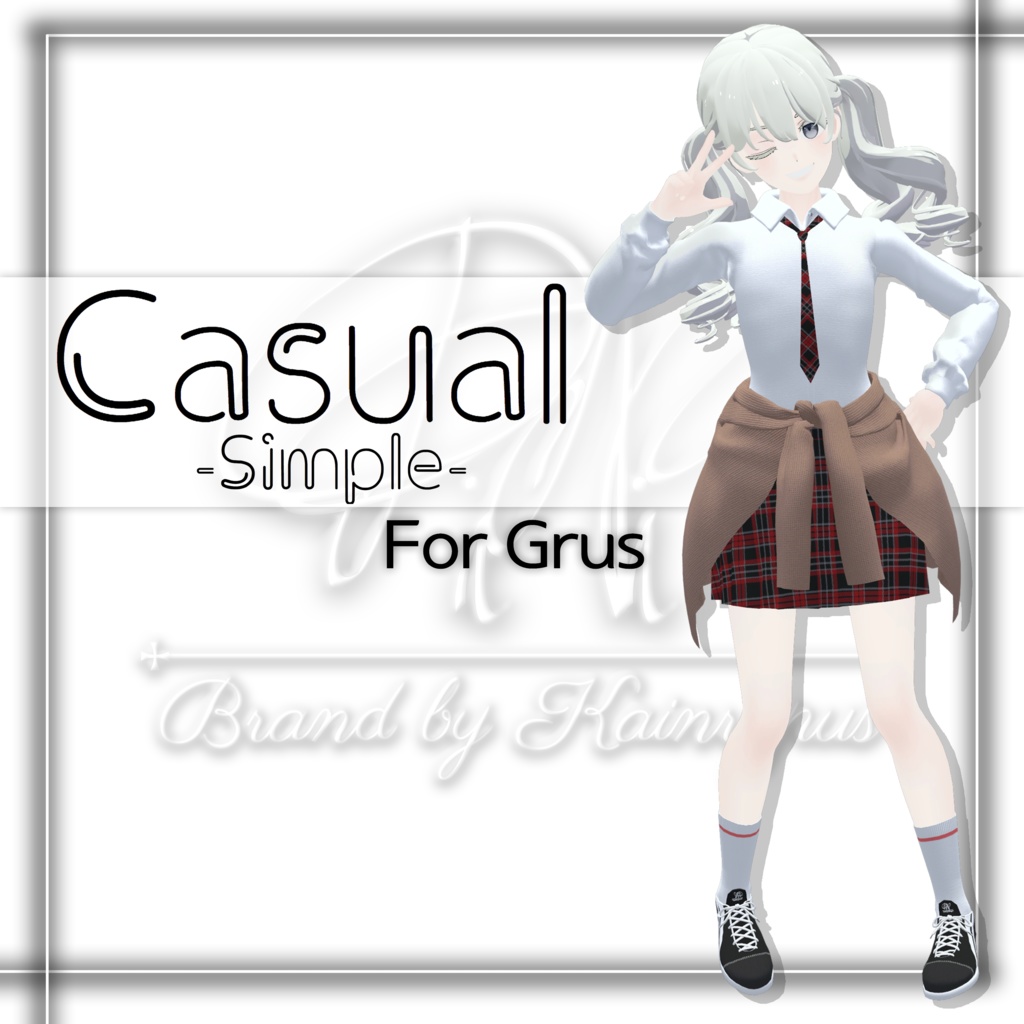 [3Dモデル]カジュアル -シンプル- 服装(Grus 専用)