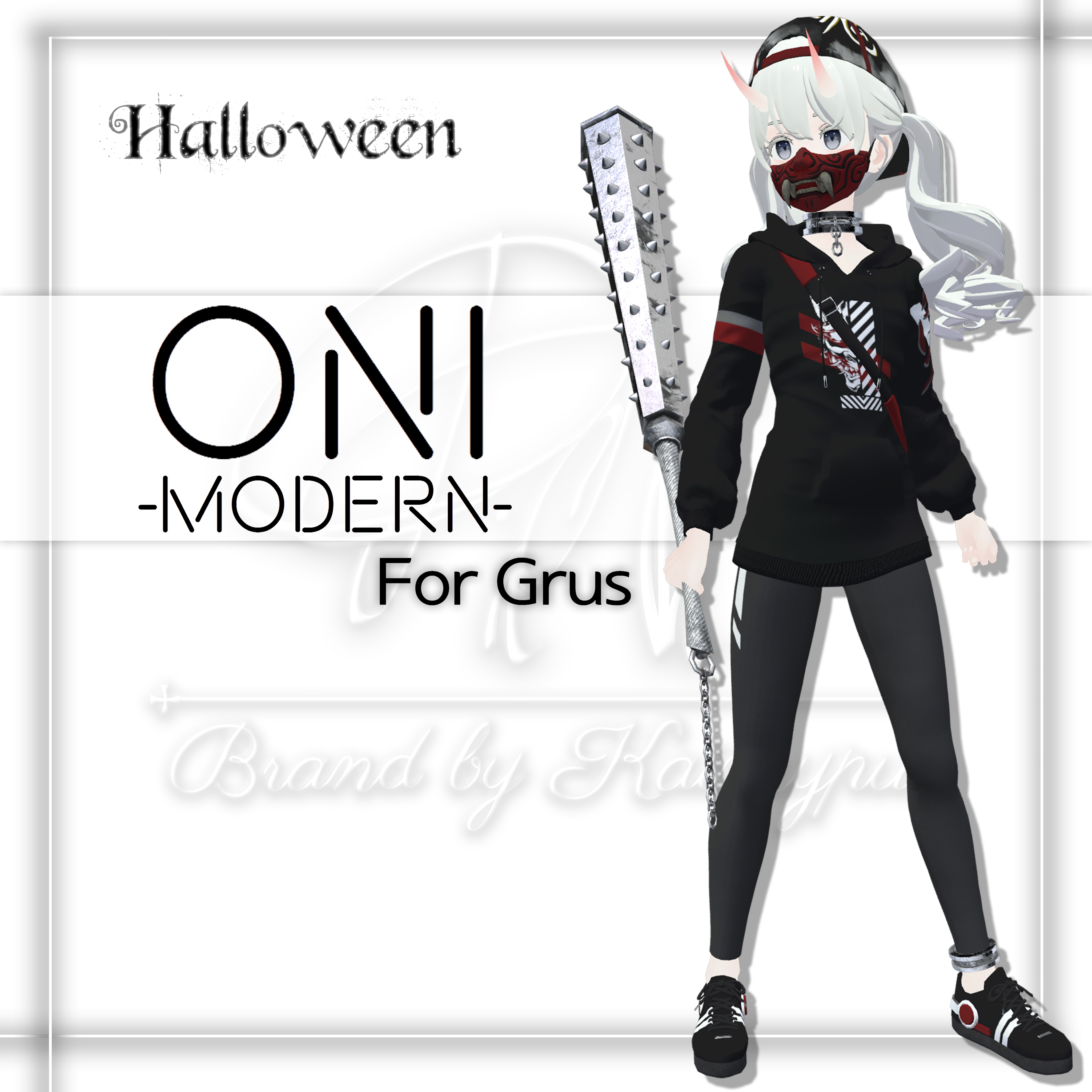 [3Dモデル]モダン鬼コスチューム(Grus 専用)