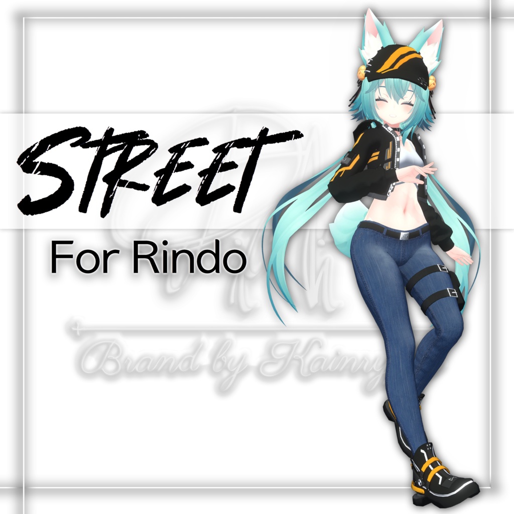 3Dモデル]ストリート衣装(Rindo○竜胆専用) - Pini - BOOTH