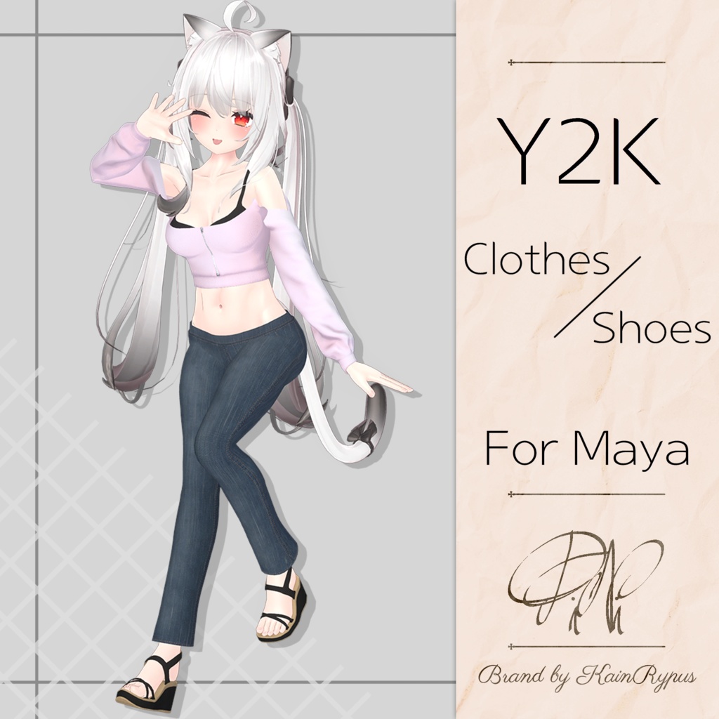 [3Dモデル]Y2K衣装(Maya●舞夜専用)