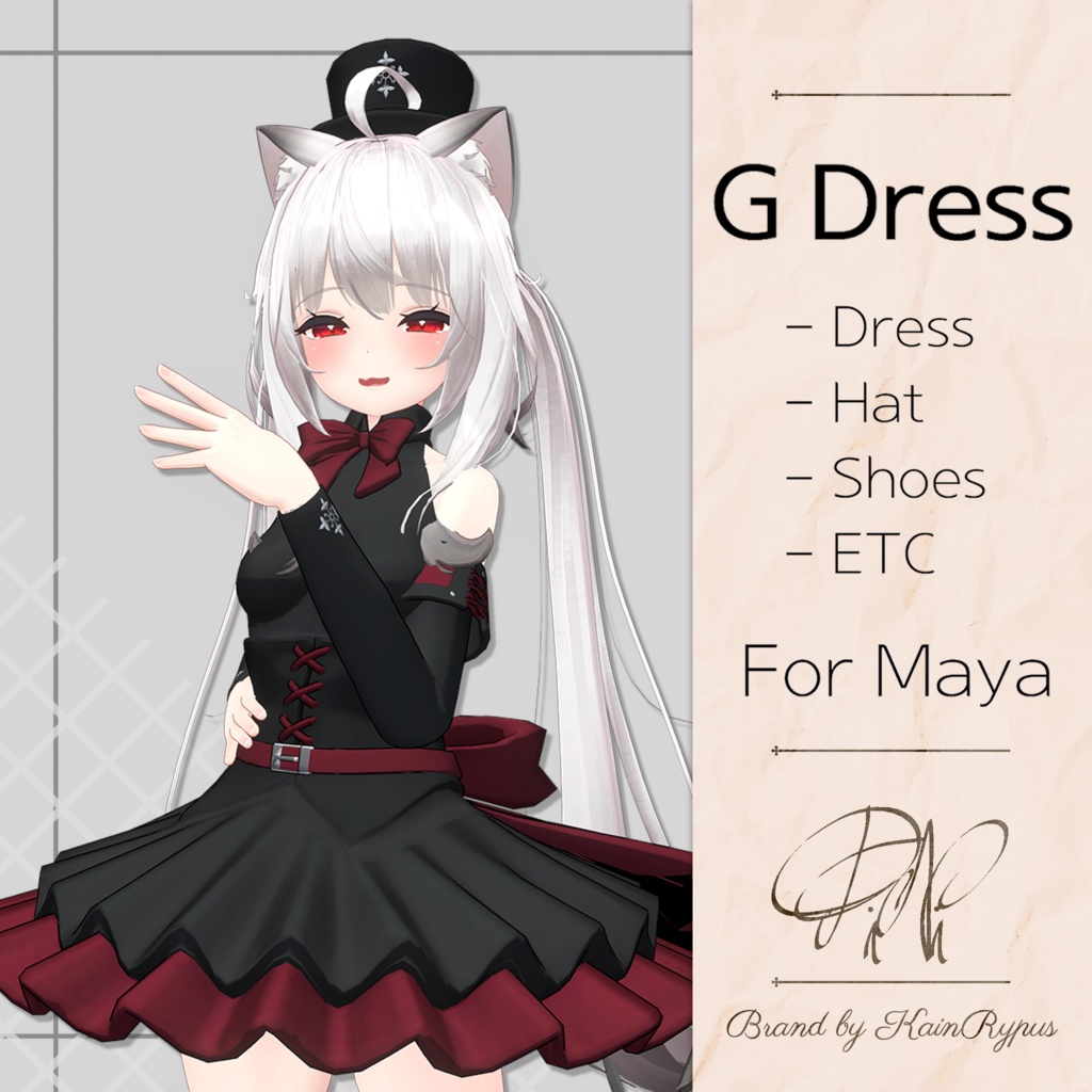 [3Dモデル]G_Dress(Maya●舞夜専用)