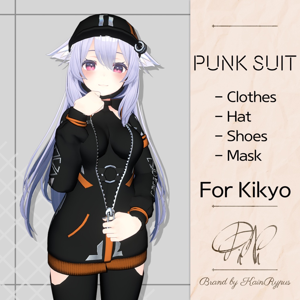 [3Dモデル]PunkSuit(Kikyo●桔梗専用)