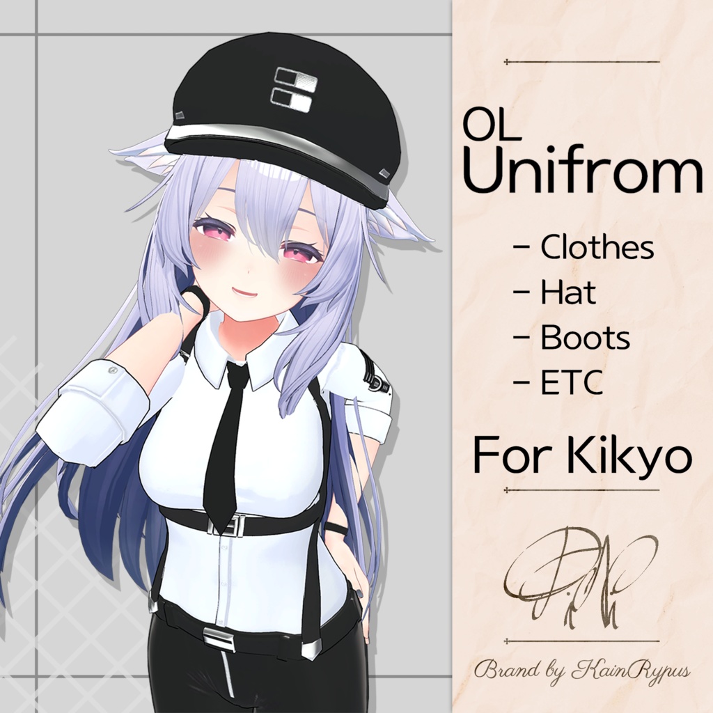 [3Dモデル]OL_Uniform(Kikyo●桔梗専用)