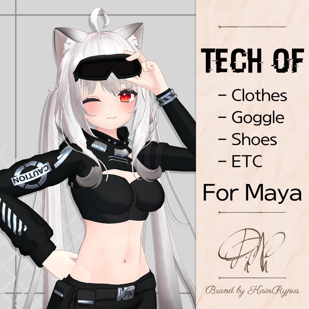 [3Dモデル]Tech_OF(Maya●舞夜専用)
