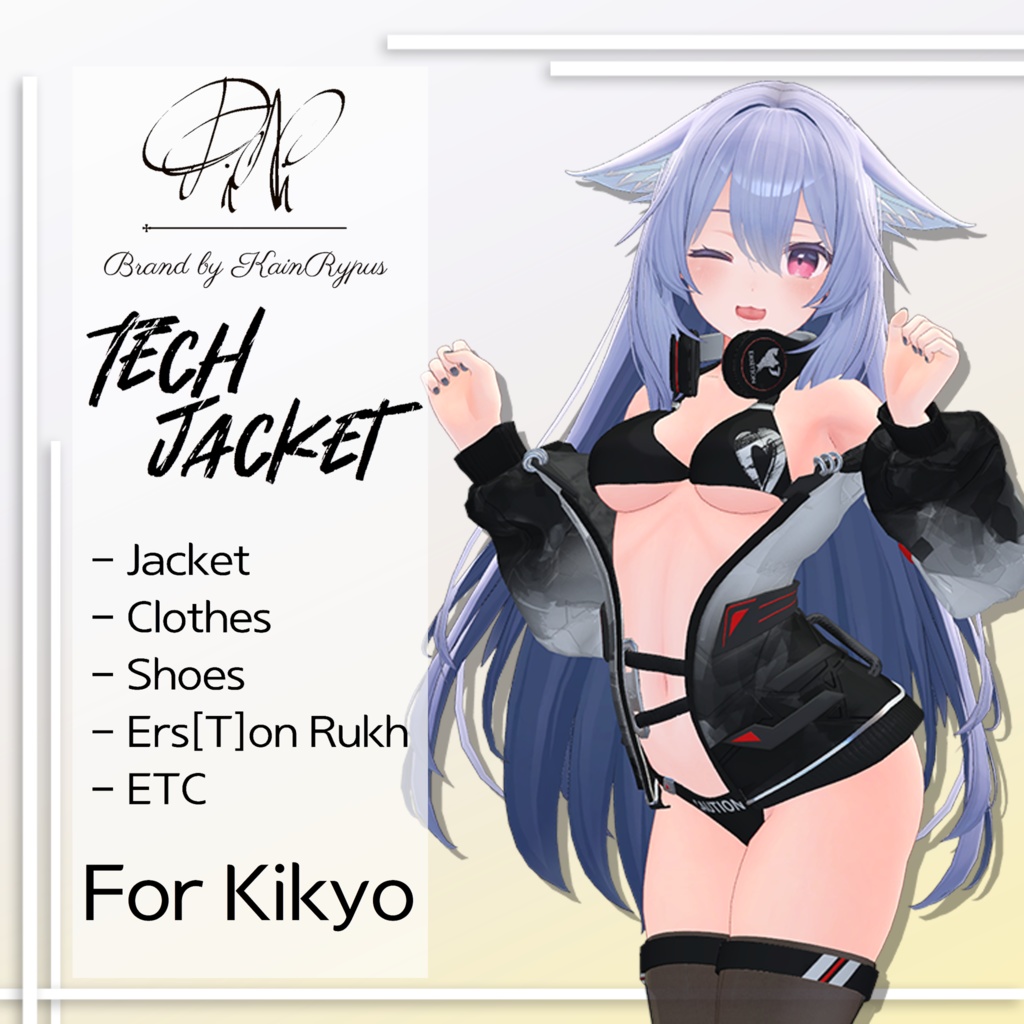 [3Dモデル]TechJacket(Kikyo●桔梗専用)