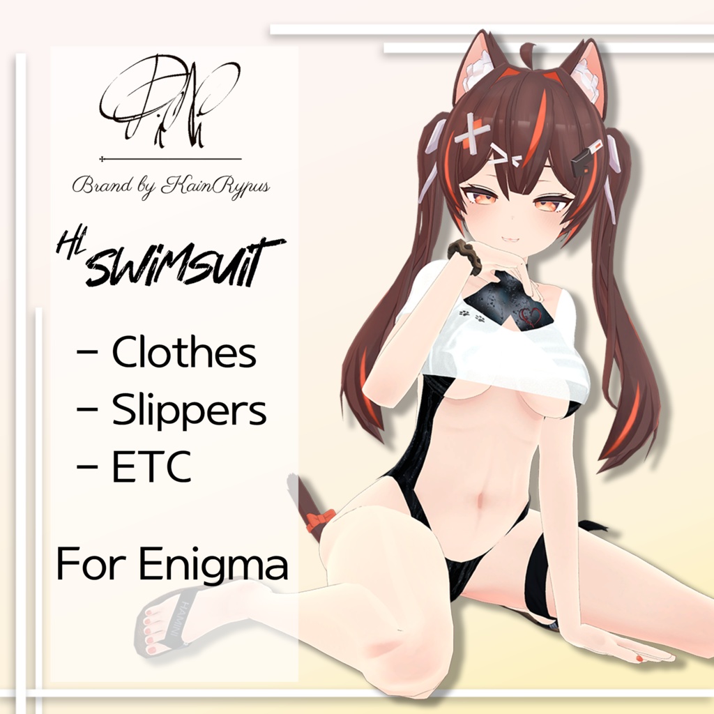 [3Dモデル]HL_Swimsuit(Enigma●エニグマ専用)