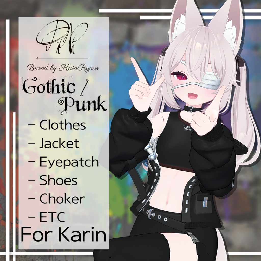 [3Dモデル]GothicPunk(Karin●カリン専用)