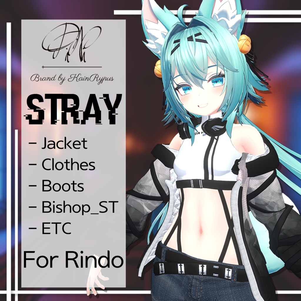 3Dモデル]Stray(Rindo○竜胆専用) - Pini - BOOTH