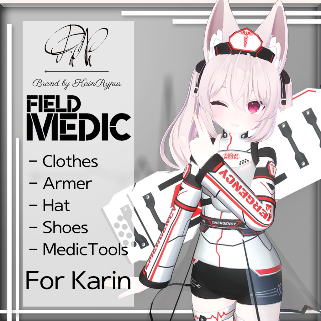 [3Dモデル]Field-Medic(Karin●カリン専用)