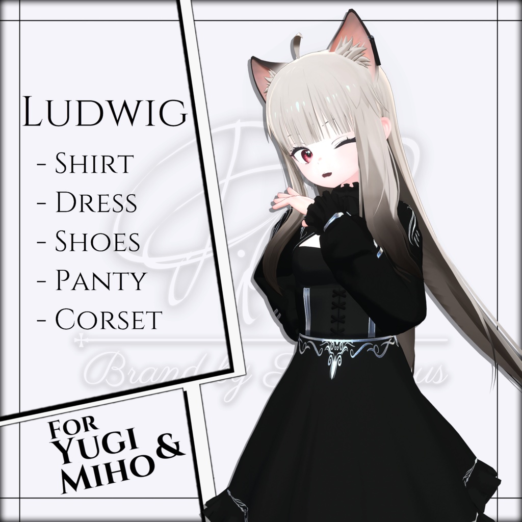 [3Dモデル]Ludwig(ユギ●ミヨ 専用)