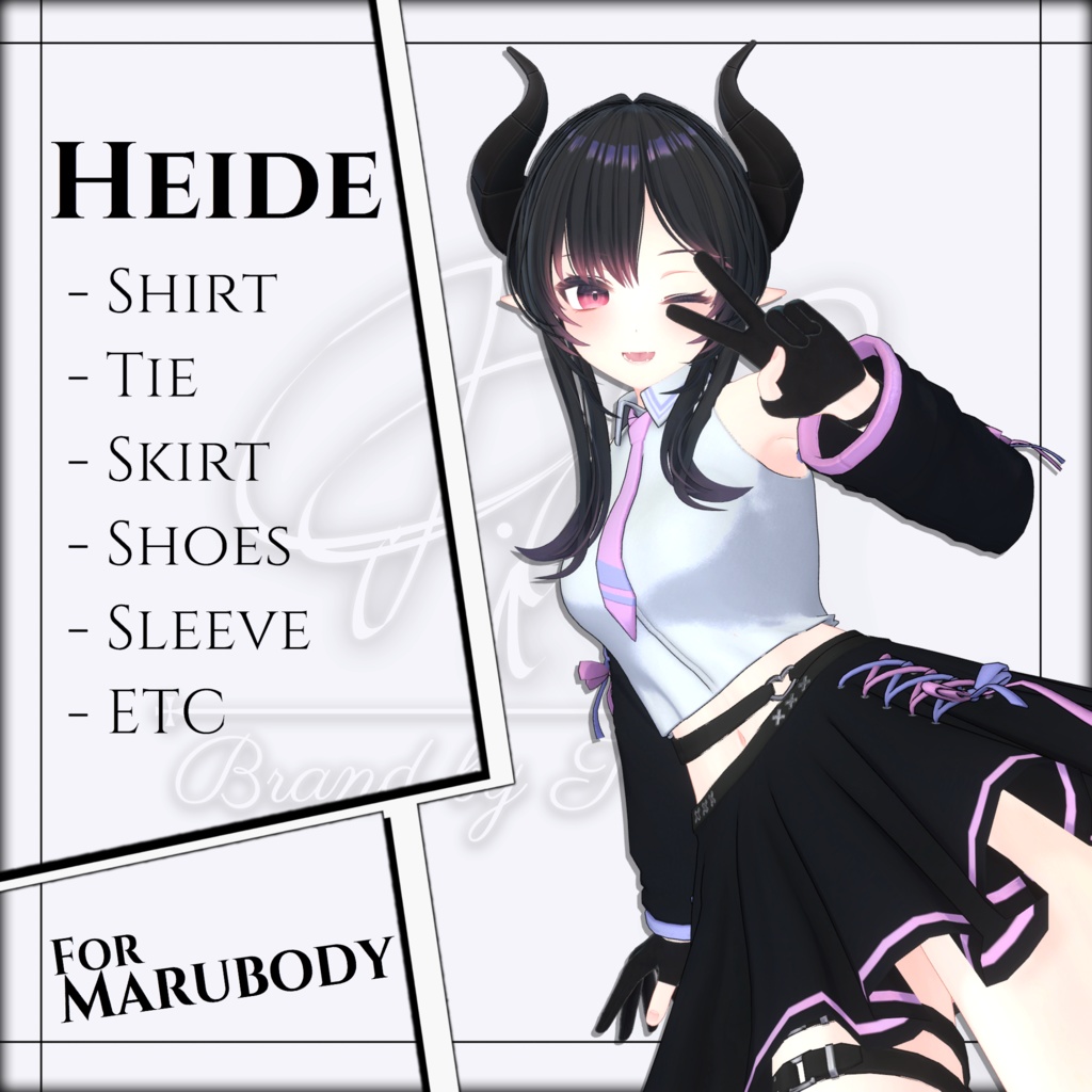 3Dモデル]Heide(Lucifer○ルキフェル -Marubody- 専用)7 - Pini - BOOTH