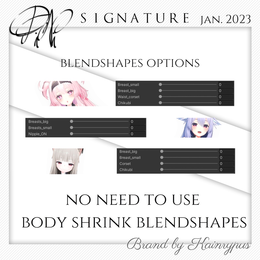 [3Dモデル]Signature - Prima - Pini - BOOTH