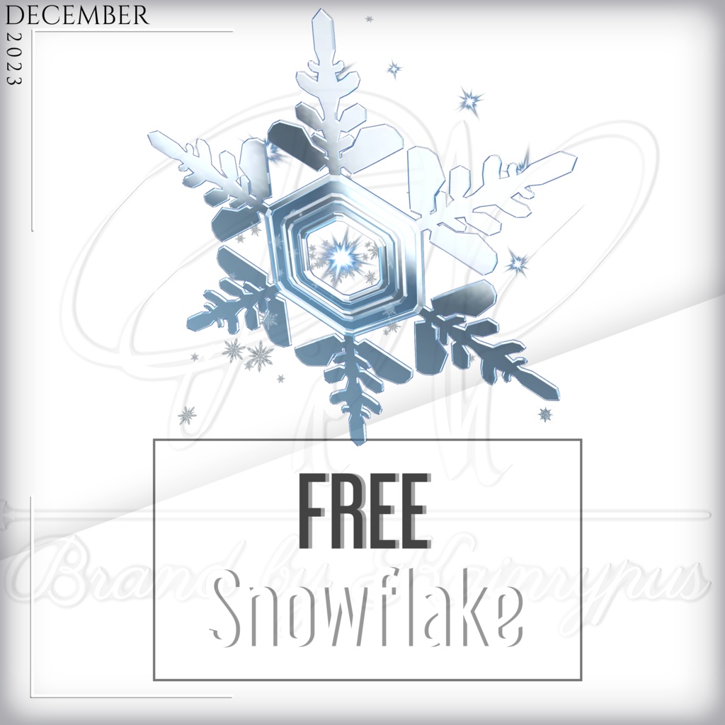 [3Dモデル] - Snowflake Halo - ❕❗ Free ❗❕