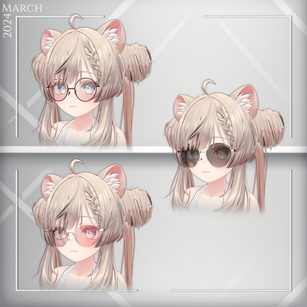 [3Dモデル]❕❗ Free ❗❕ Sunglasses Set 缩略图 2
