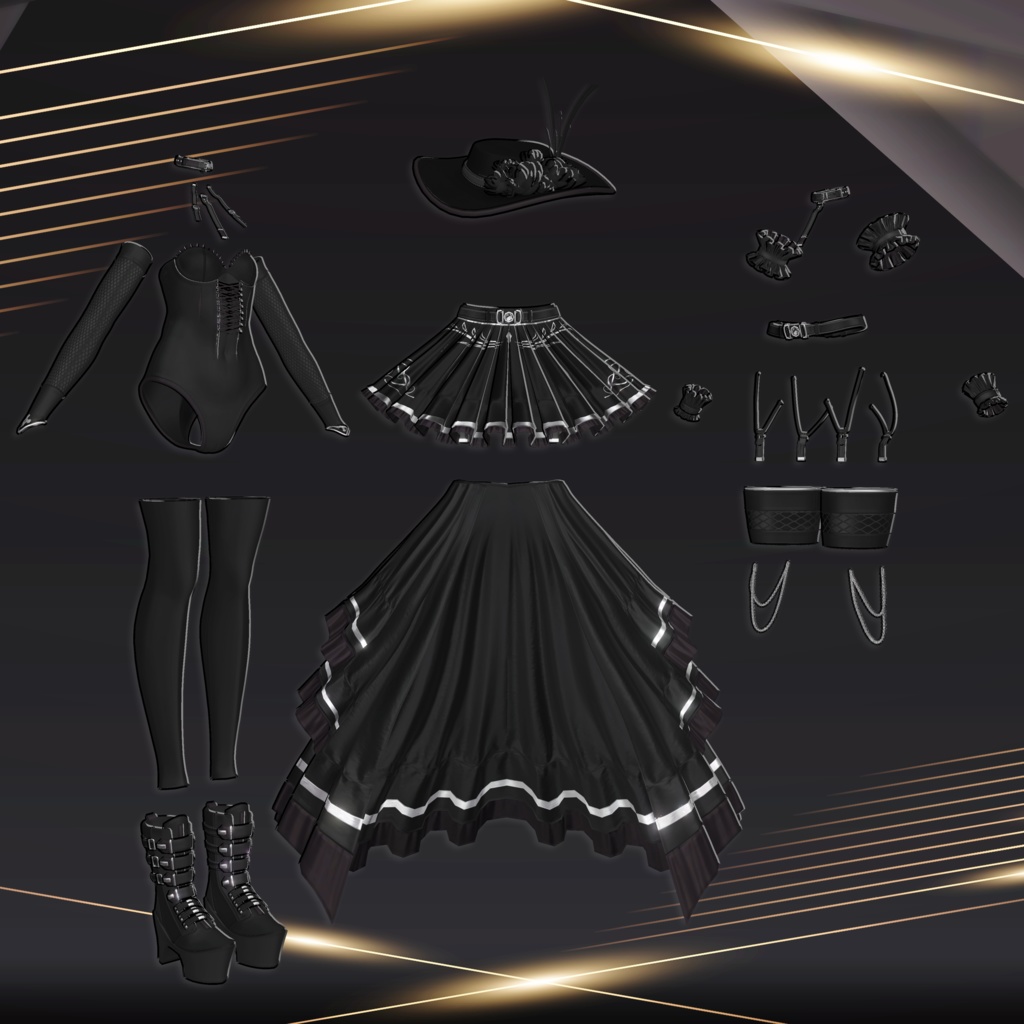 [3Dモデル] - Midnight Rose - 缩略图 8