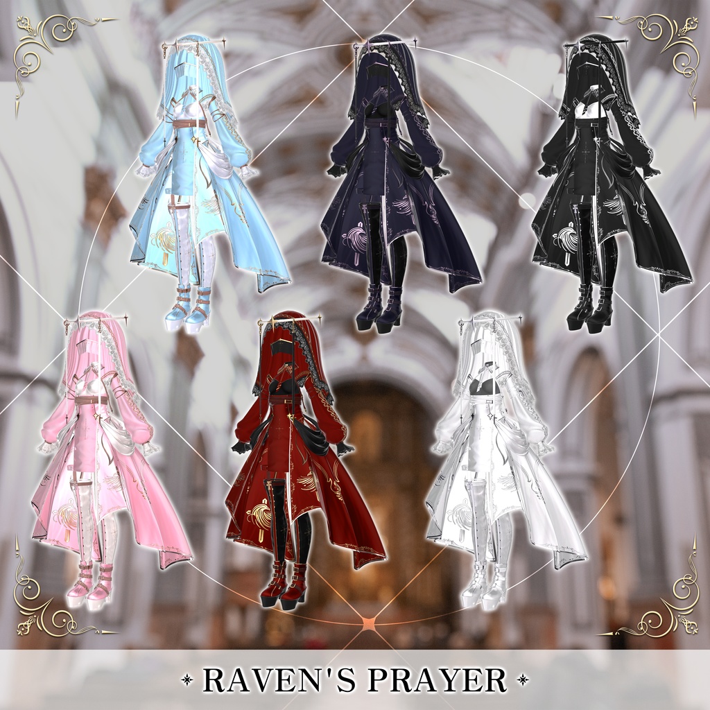 【3D衣装】「Raven's_Prayer 」 ・カラスの祈り