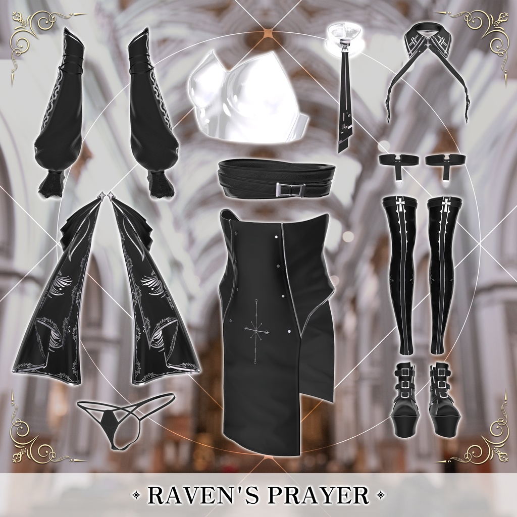【3D衣装】「Raven's_Prayer 」 ・カラスの祈り