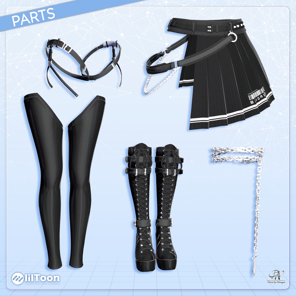 【9アバター対応】ノワール・ブリゲード ●Noir Brigade