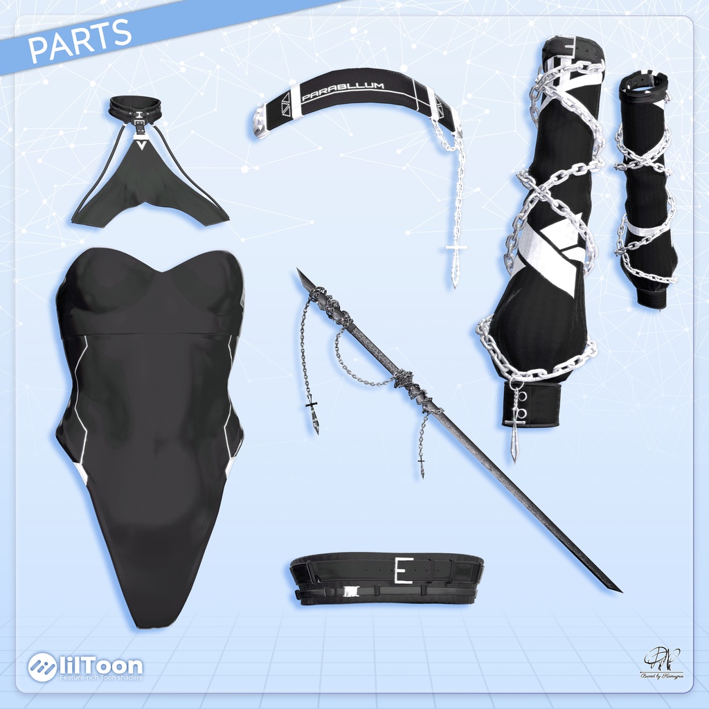 【9アバター対応】ノワール・ブリゲード ●Noir Brigade