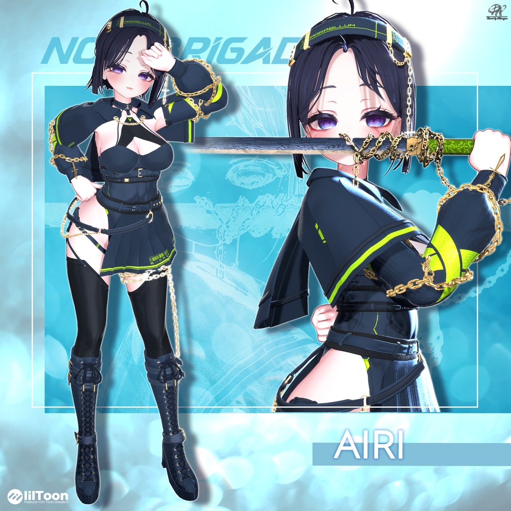 【9アバター対応】ノワール・ブリゲード ●Noir Brigade