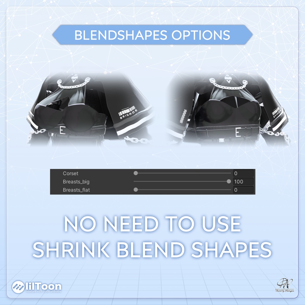 【9アバター対応】ノワール・ブリゲード ●Noir Brigade