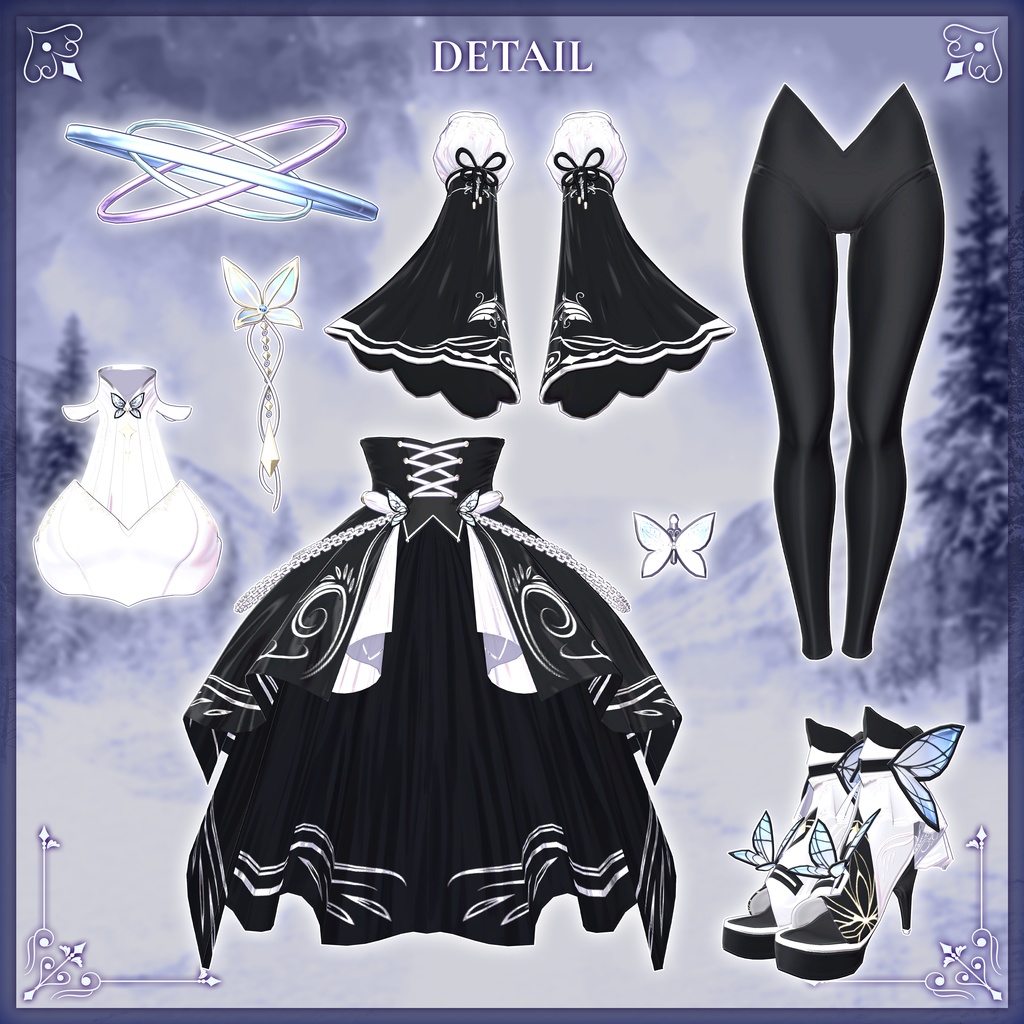 🎁リリース記念セール【35%オフ】🎁【8アバター対応】 Frozen Waltz●凍華の舞