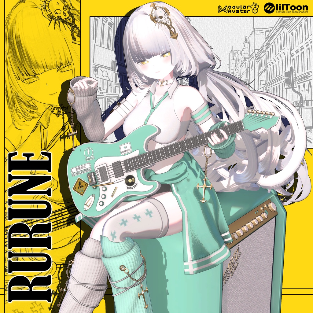 【7アバター対応】静電街区 - Static District