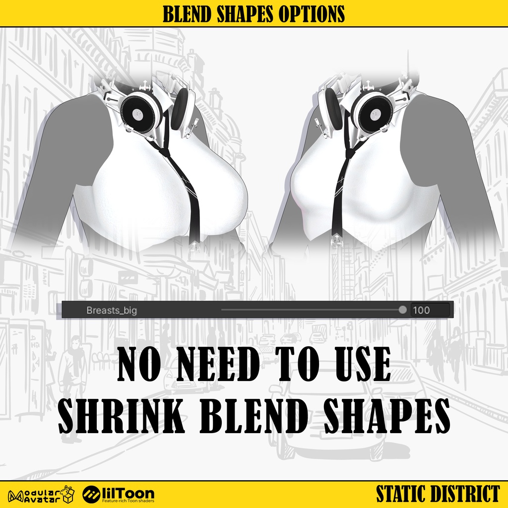 【7アバター対応】静電街区 - Static District