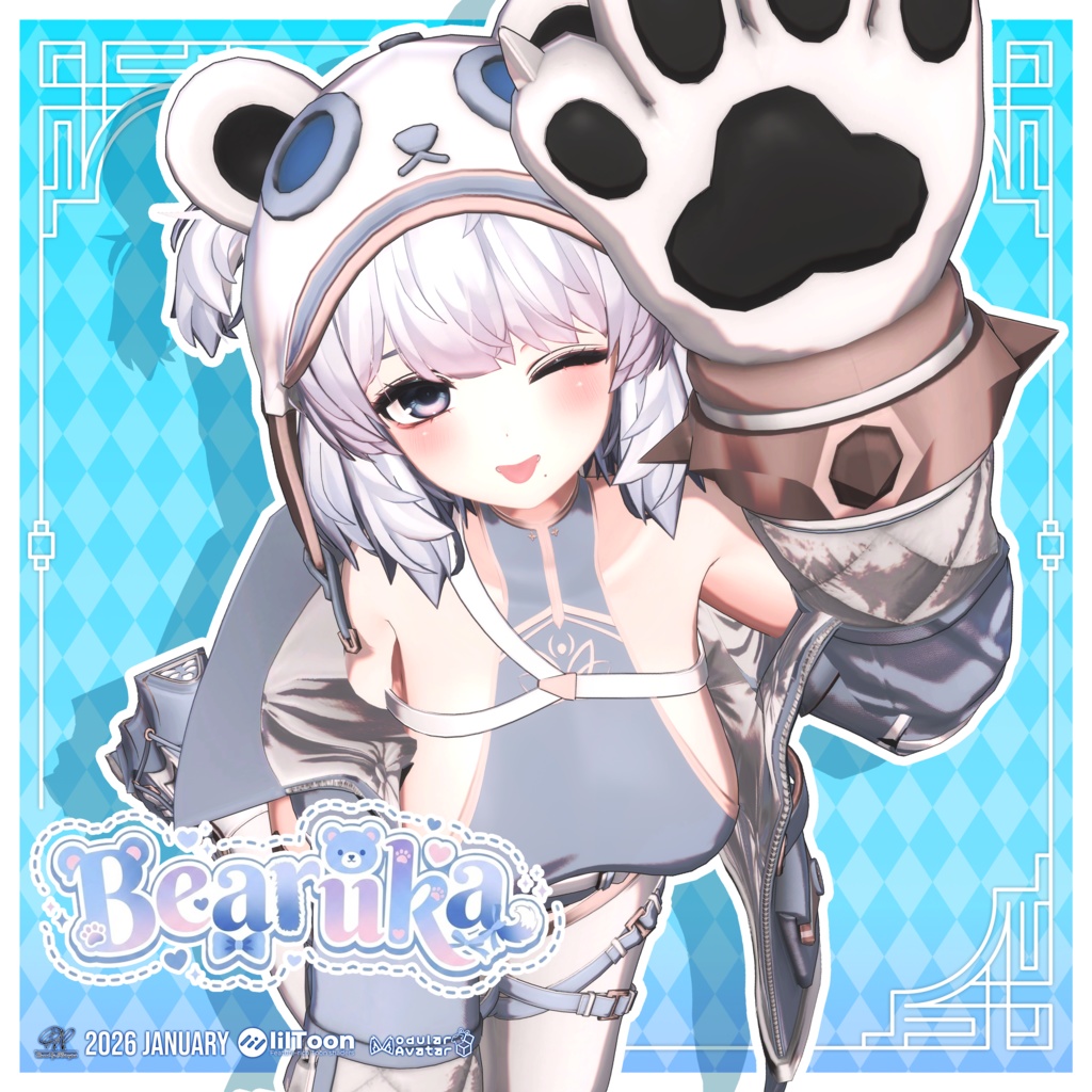 🎁リリース記念セール【35%オフ】🎁【9アバター対応】 Bearuka - ベアルカ
