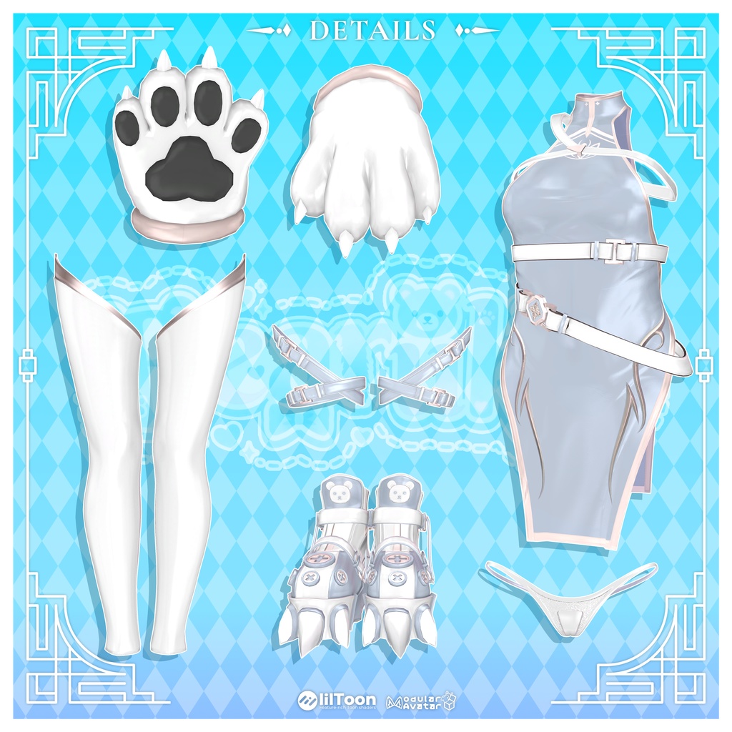 🎁リリース記念セール【35%オフ】🎁【9アバター対応】 Bearuka - ベアルカ