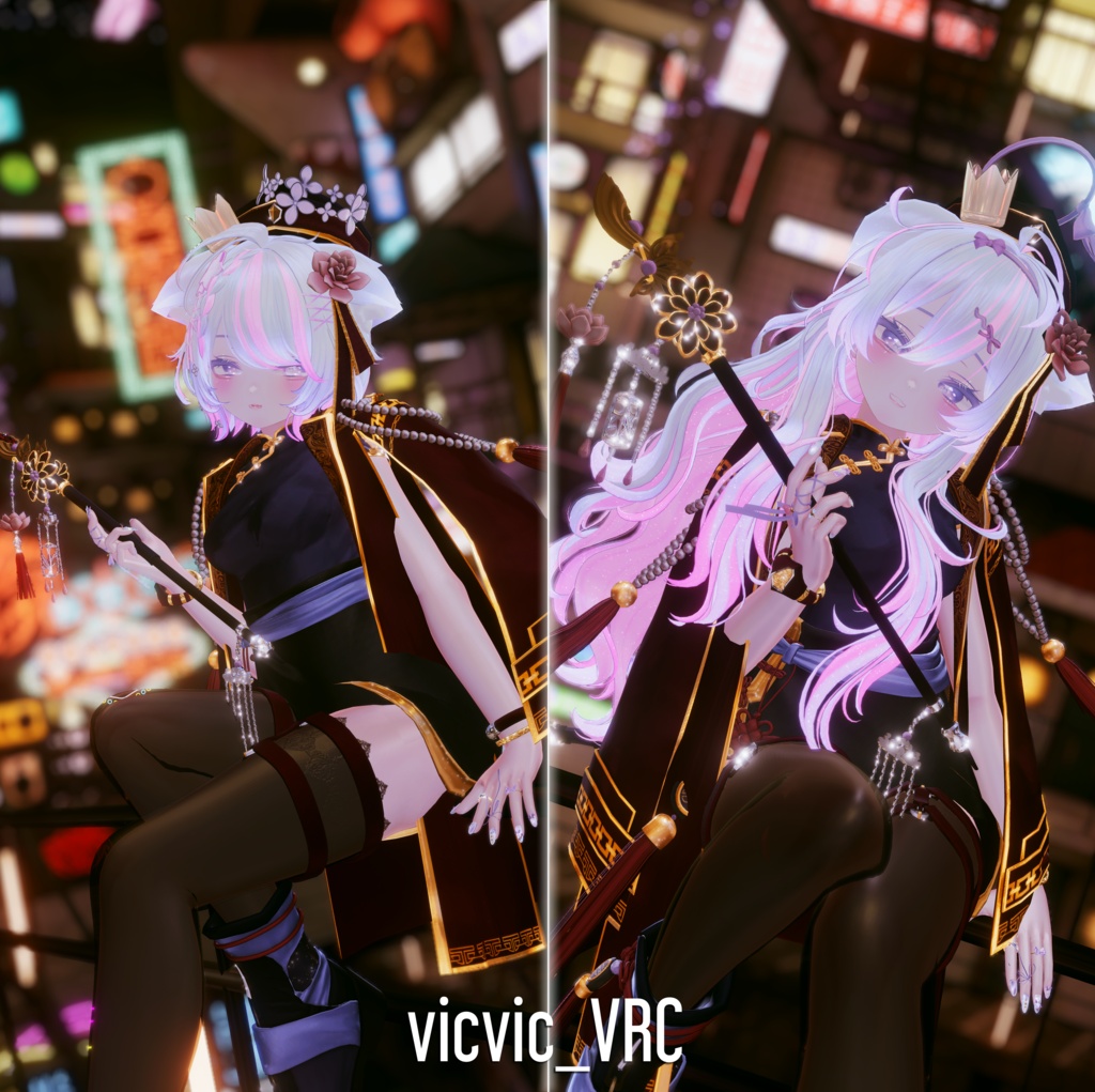 🎁リリース記念セール【35%オフ】🎁【13アバター対応】「夜行の雅 ● Nocturnal Grace」🌙