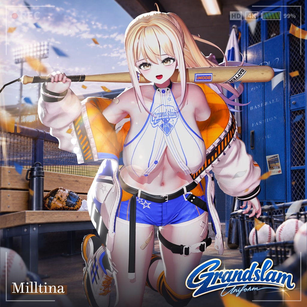 🎁リリース記念セール【35%オフ】🎁【14アバター対応】「GrandSlam●満塁弾」⚾