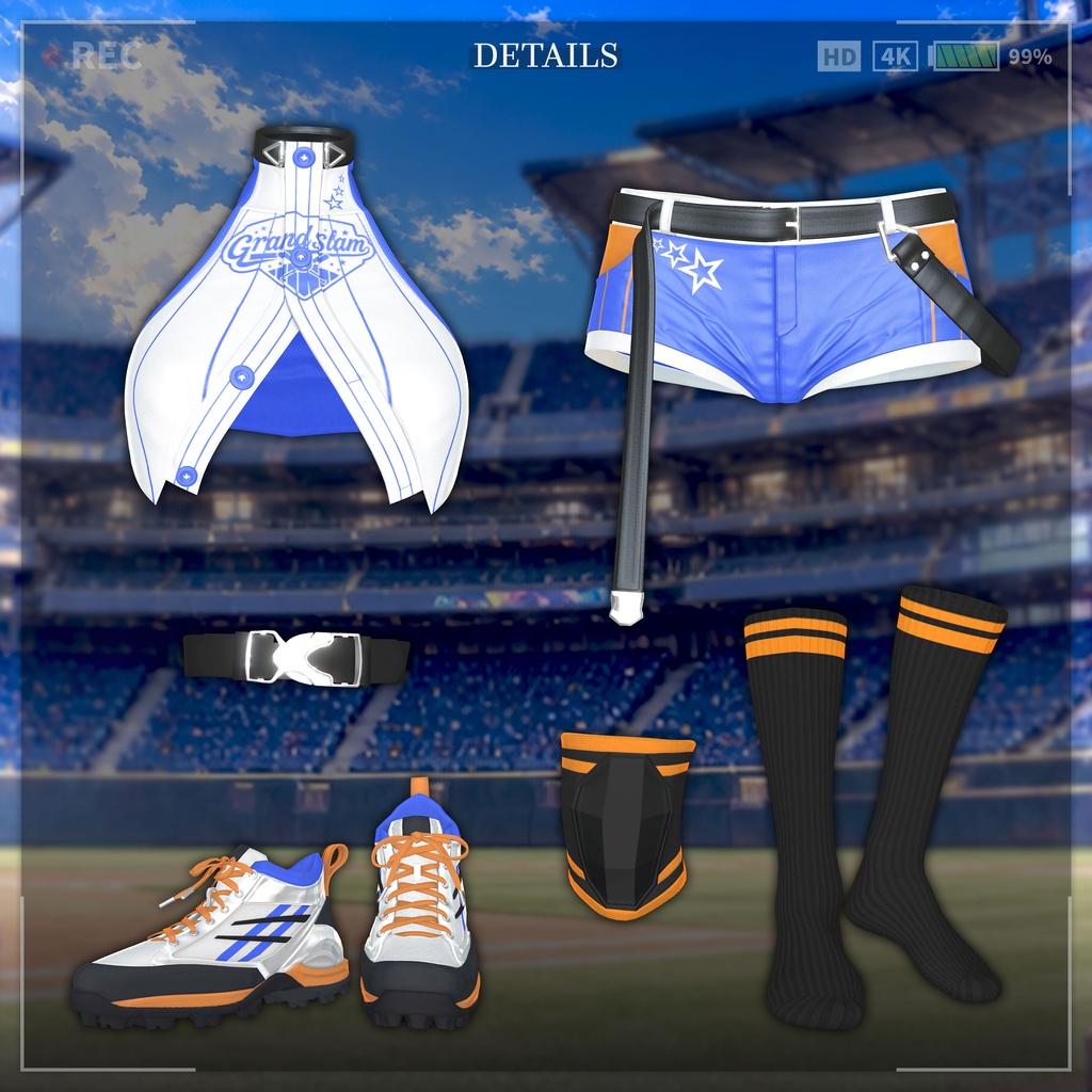 🎁リリース記念セール【35%オフ】🎁【14アバター対応】「GrandSlam●満塁弾」⚾