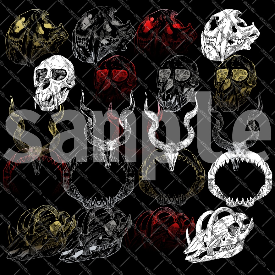 【ココフォリア素材】骨線画素材