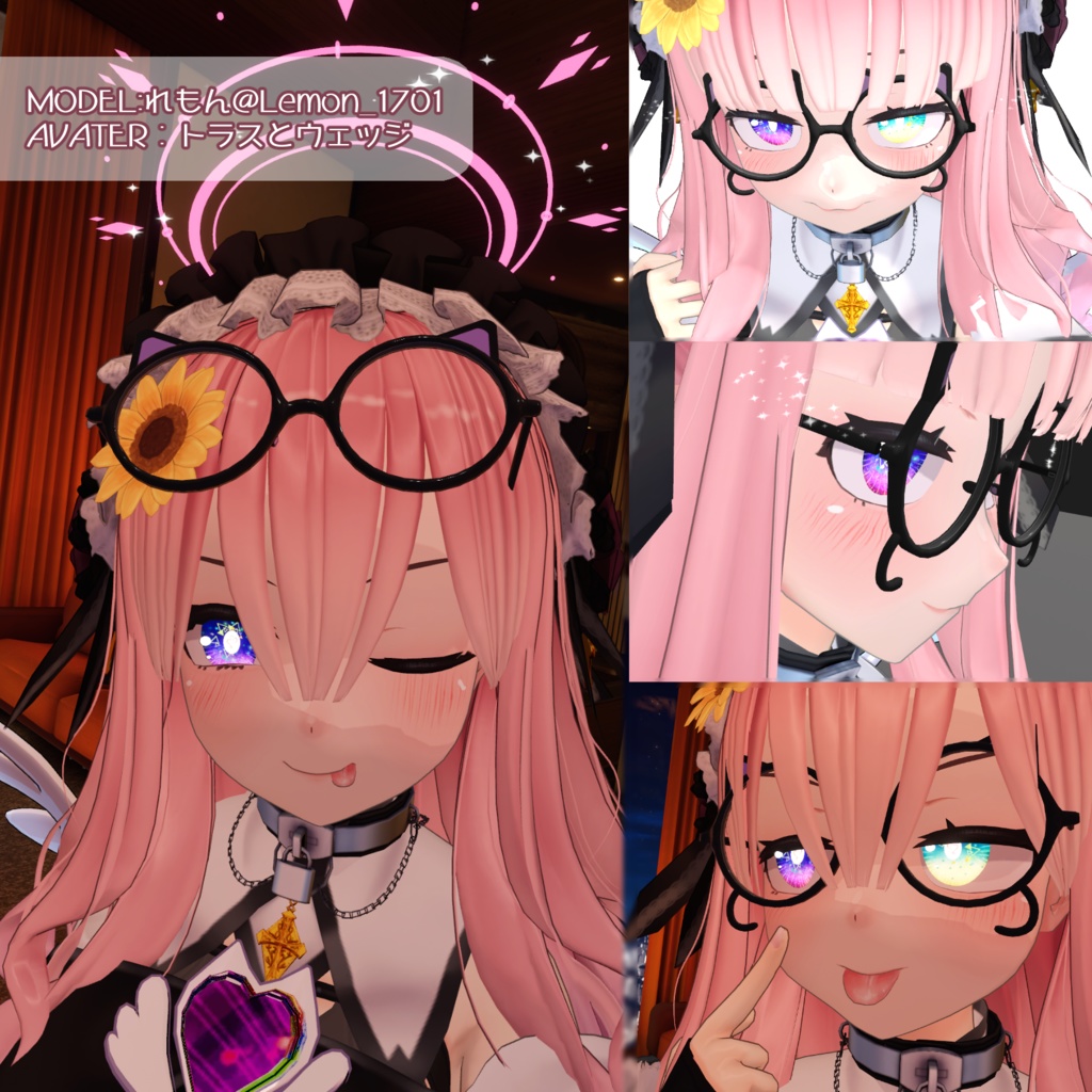 VRChat向けアクセサリ「にゃんグラス」