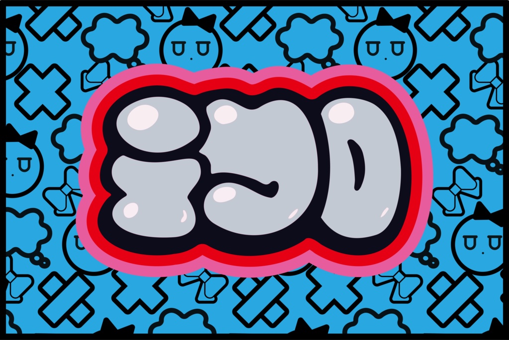 ⑅柄 on iyoTシャツ⑅