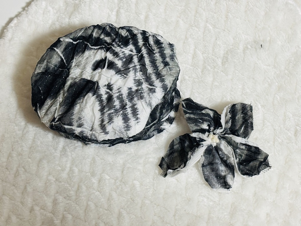 三段ティアードスカート+ベレー帽(ゼブラ)