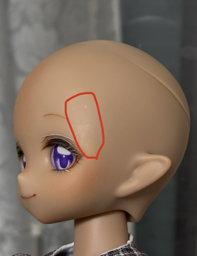 imomodoll Ruby-B チョコ肌 カスタムヘッド+アイ