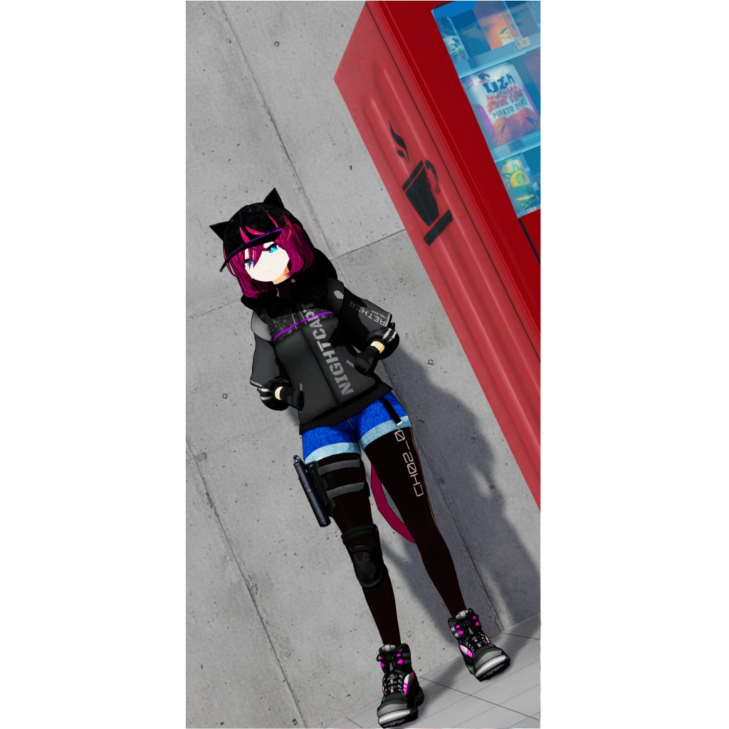 【VRC向け3Dモデル】Summer Drifter【Lyphos用・Tシャツ】