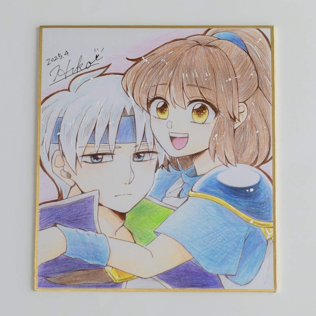 ミニ色紙（シェゾ×アルル）