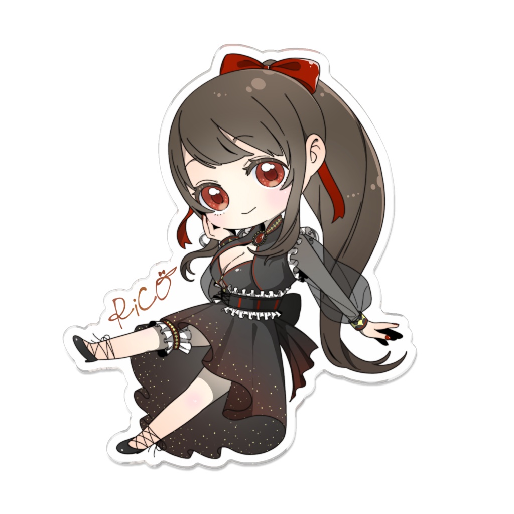 ちびりこさんのアクリルバッジ