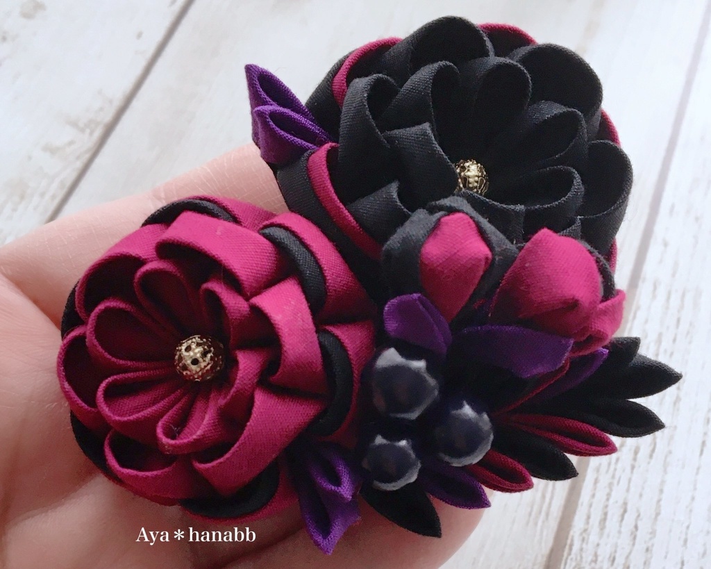 オーダー商品 睦花様 イメージカラー ヘアクリップ