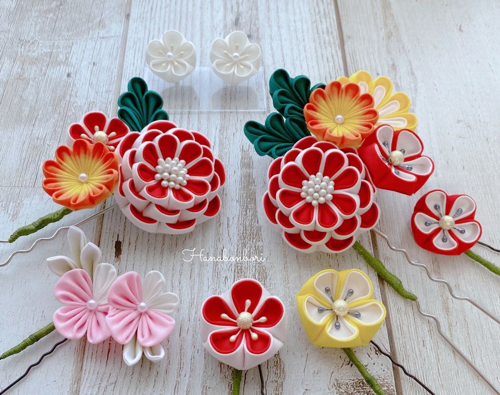 展示のみ　　　　　　　　　　　　　　　　オーダー商品 朋美様 簪セット