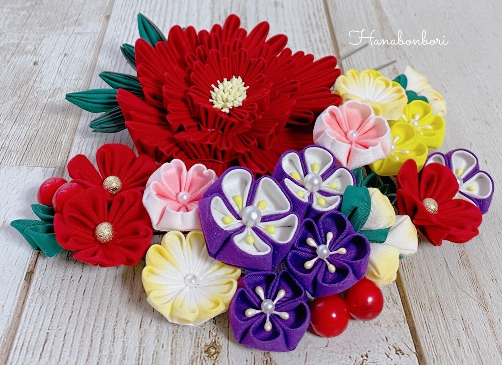 展示のみ　　　　　　　　　　　　　　　　　　　　　　　　オーダー商品 サブレ様 髪飾りセット