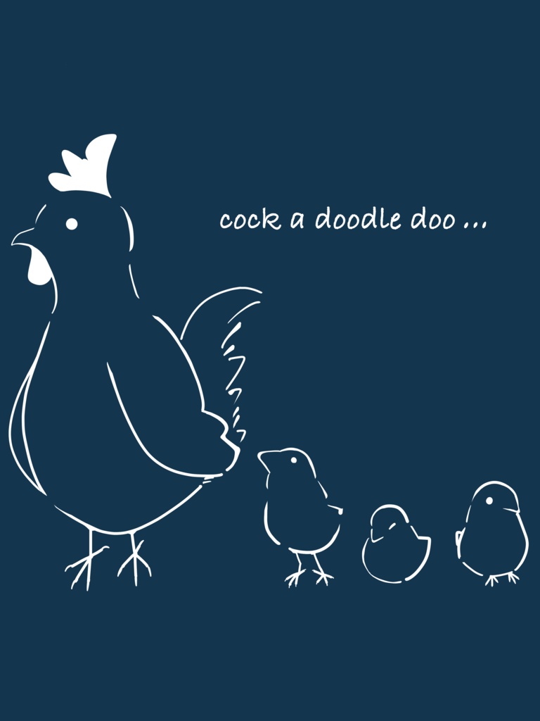 コッコスウェット ネイビー(ホワイト)